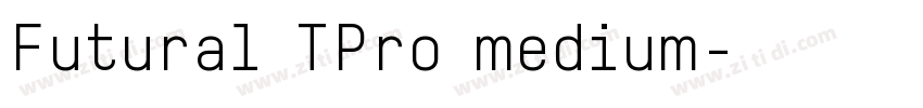 Futural TPro medium字体转换